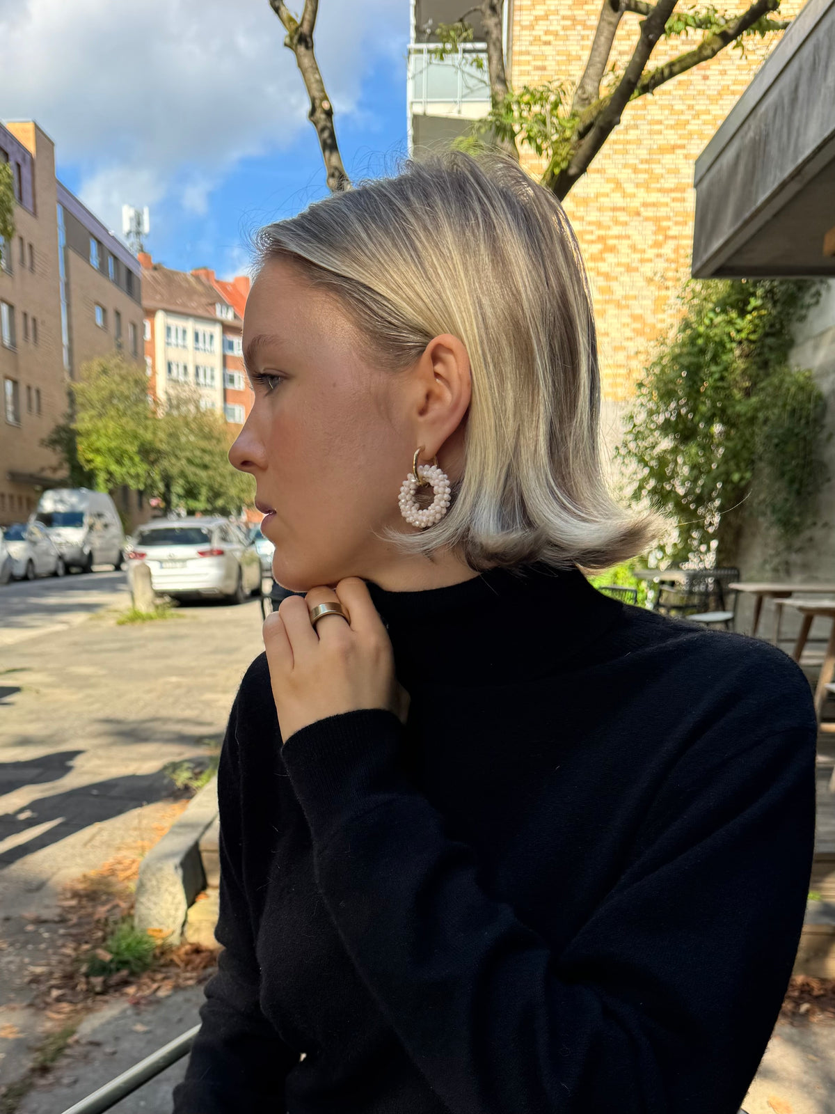 Earrings PAVO Slim Hoops