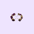 PAVO Gold Lavender hoops