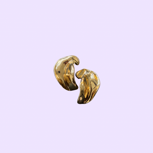 PAVO Aura earrings in gold-tone stainless steel