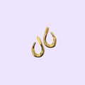 PAVO Coralie earrings in gold-tone stainless steel