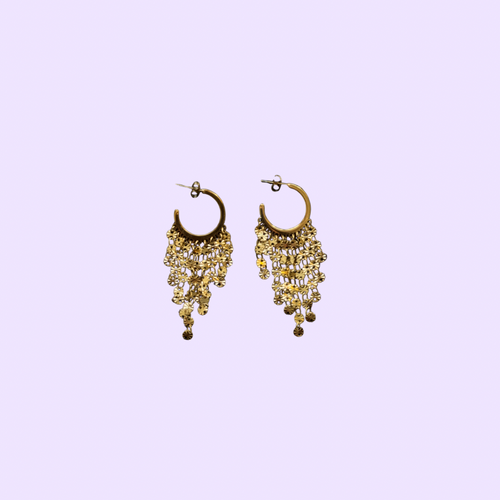 PAVO Auretta hoops in gold-tone stainless steel